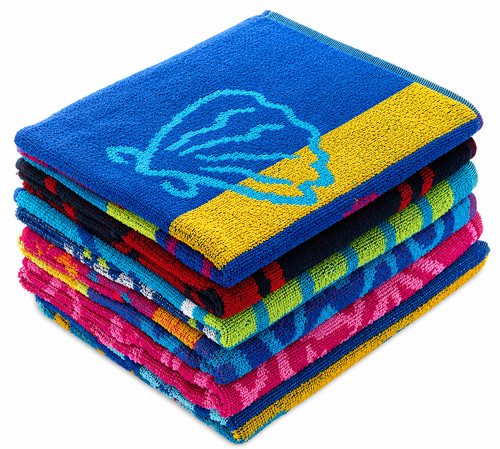Telo mare jacquard cotone - mare,