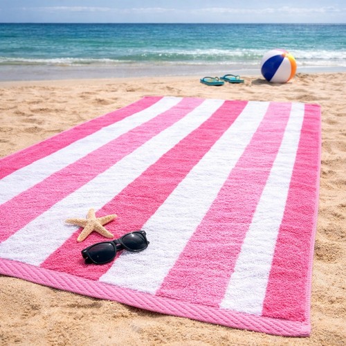 Telo mare cotone - , righe