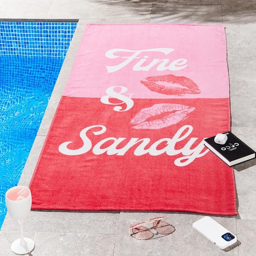 Telo mare cotone fine sabbia - fine, e