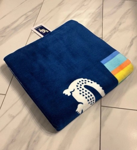 Telo mare uomo lacoste blu - mare,